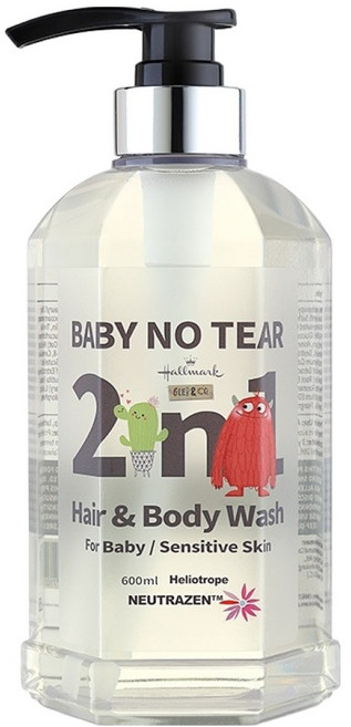 Hallmark 怪獸2in1洗髮沐浴溫和呵護泡泡露 無花果, 600ml, 1瓶