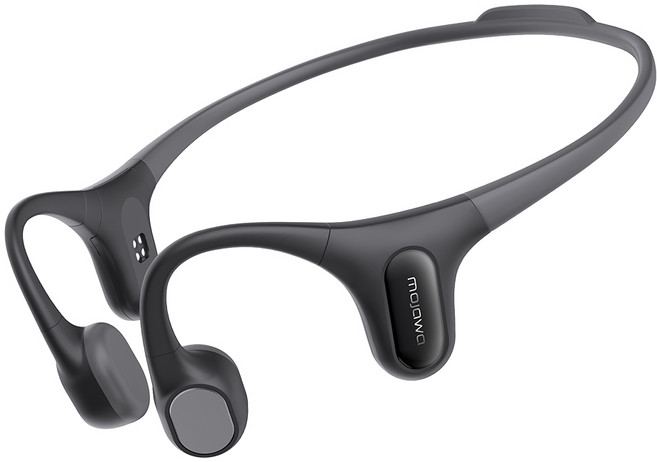 모자와 런플러스 스포츠 오픈이어 IP68 2M 방수 32GB 블루투스 골전도 이어폰 M2101 블랙 10시간