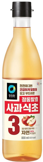 청정원 정통발효 사과 식초, 800ml, 1개