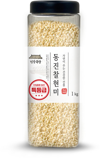 건강곡간 동진 특 찰현미, 1kg, 1개