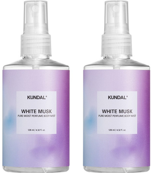 KUNDAL 昆黛爾 身體保濕香氛噴霧 White Musk, 128ml, 2瓶