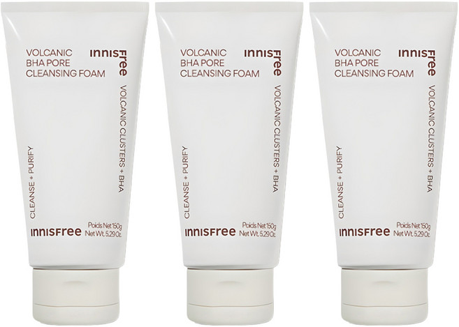 이니스프리 화산송이 모공 바하 클렌징 폼, 150g, 3개