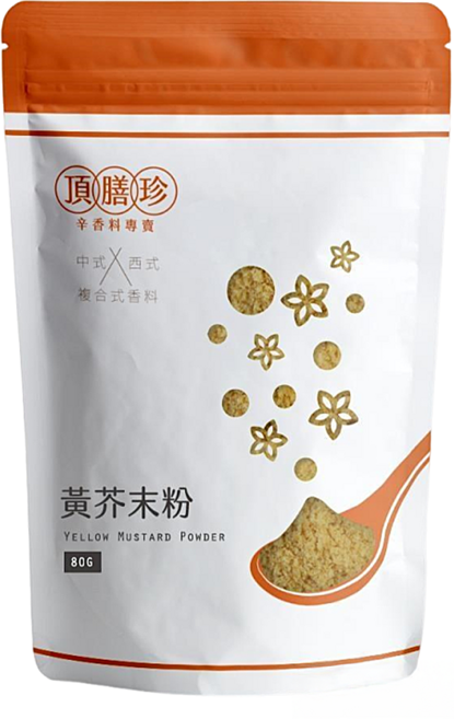 頂膳珍 黃芥末粉, 1包, 80g