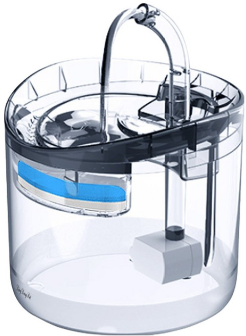 딩동펫 반려동물 워터퓨어 정수기 2.0L + 필터, 투명, 1세트