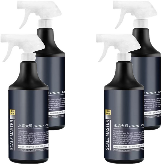 Chuli 初梨 水垢大師 500ml 有效去除水垢、果香清新, 4瓶
