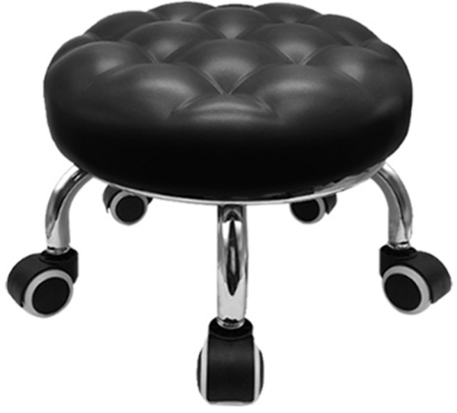 월드크린 플렌티 앉은뱅이 엠보 의자, 블랙, 1개