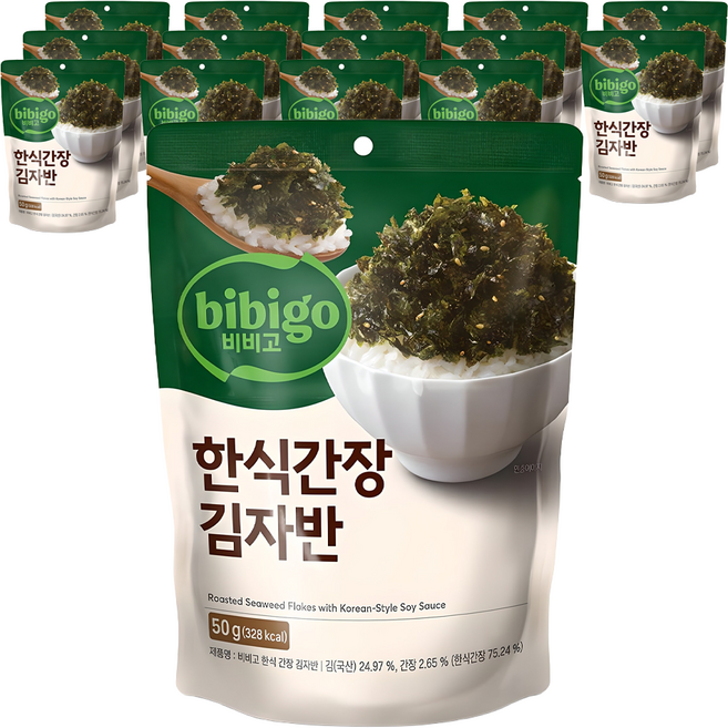 비비고 한식간장 김자반, 50g, 15개