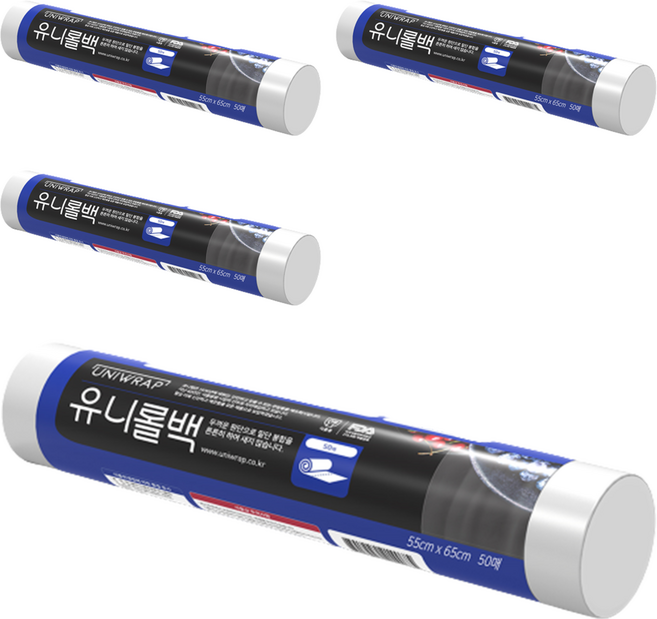 유니랩 유니롤백 55cm x 65cm, 빅사이즈, 50개, 4개