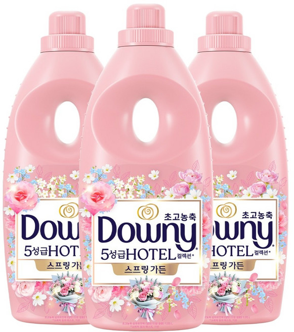 다우니 초고농축 호텔 컬렉션 섬유유연제 스프링 가든 본품, 1.05L, 1개입, 3개