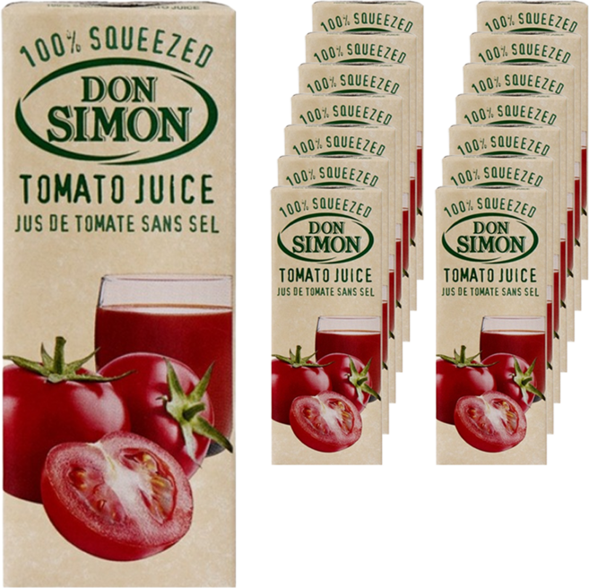 돈시몬 착즙 토마토 주스, 200ml, 15개