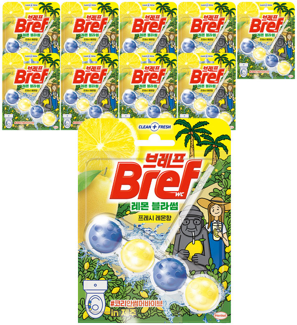 브레프 파워액티브 레몬 블라썸, 50g, 10개
