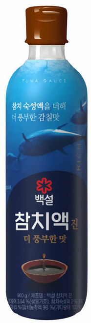 백설 참치액 진, 900g, 1개