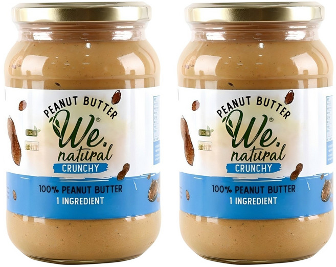 위내추럴 피넛버터 크런치, 475g, 2개