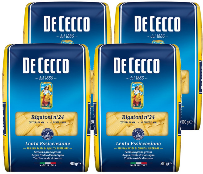 데체코 리가토니, 500g, 4개