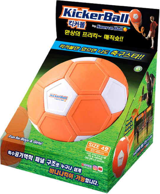 킥커볼 축구 완구, 혼합색상, 1개