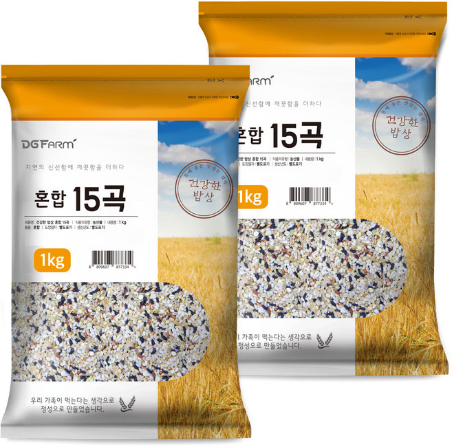 대구농산 혼합 15곡, 1kg, 2개