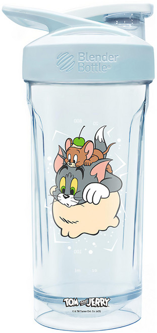 Blender Bottle 湯姆貓與傑利鼠 Strada Tritan 鎖扣式搖搖杯, 蘇打冰淇淋 藍色, 828ml, 1個