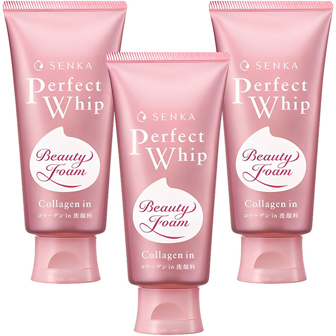 센카 퍼펙트 휩 콜라겐 인 에이 클렌징폼, 120g, 3개