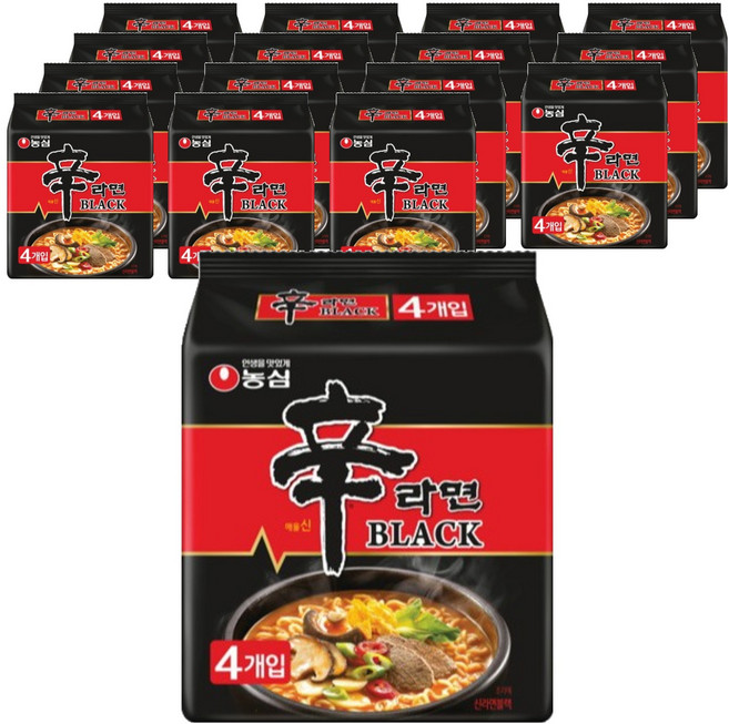 농심 신라면 블랙 134g, 64개