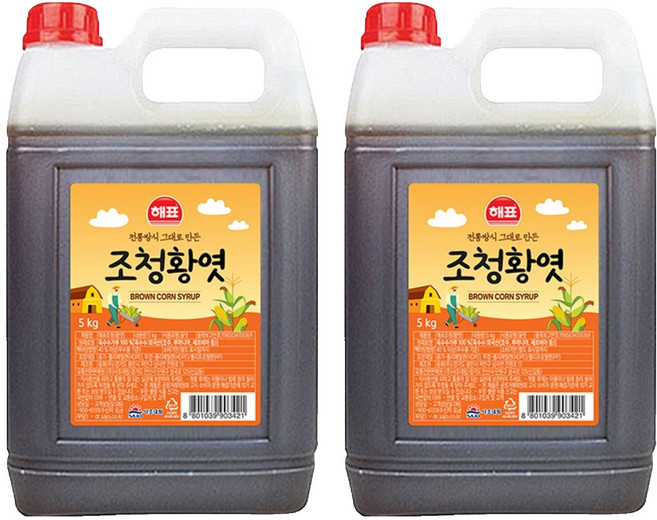 사조해표 조청 황엿, 5kg, 2개