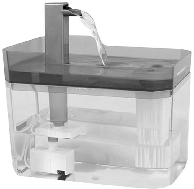 딩동펫 반려동물 모던 심플 스마트 정수기, 투명, 1개