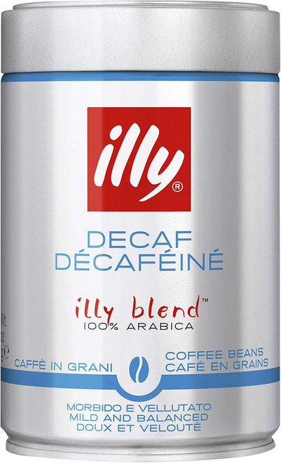 illy 意利咖啡 低咖啡因咖啡豆 全豆 無研磨, 250g, 1罐