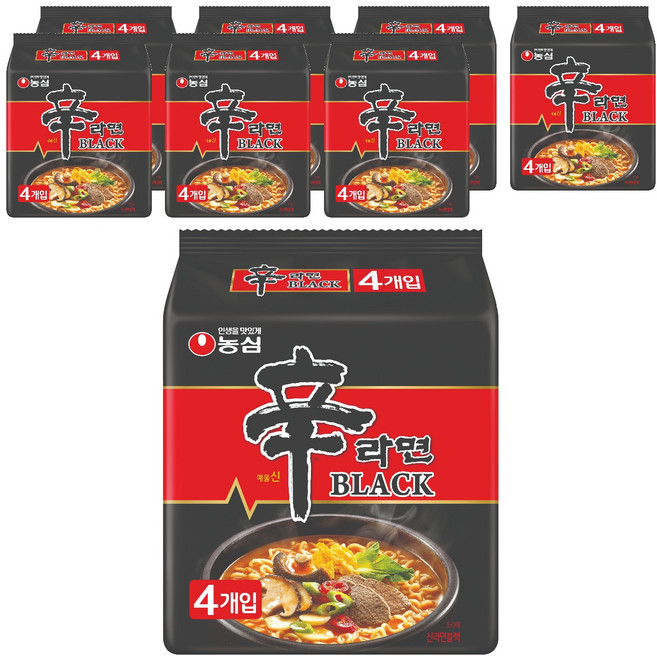 NONGSHIM 農心 辛拉麵 Black版袋裝泡麵 134g, 32包