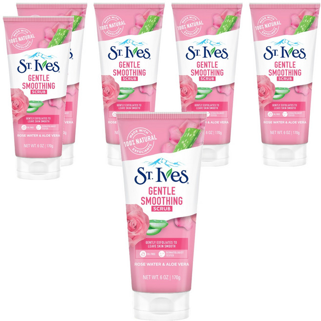 ST.Ives 聖艾芙 玫瑰蘆薈磨砂膏, 170g, 6個