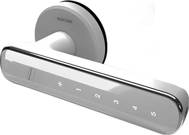 코콤 번호 카드키 2개 방문 목문레버 목문형 도어락, KDL-WD102, 고객직접설치