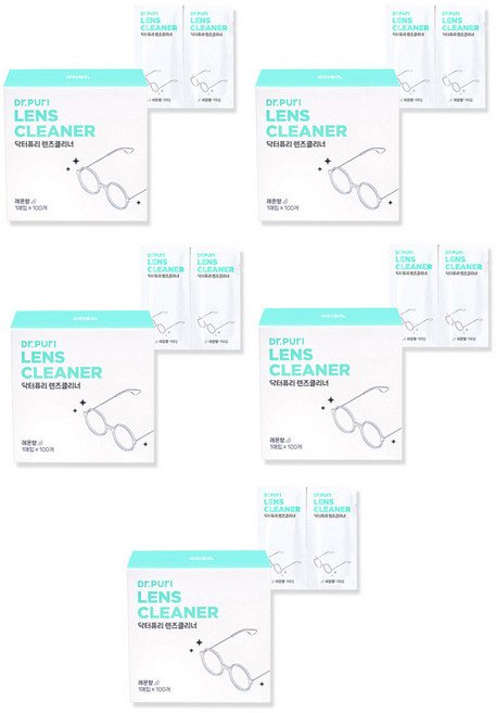 닥터퓨리 렌즈클리너 레몬향 100매, 5세트