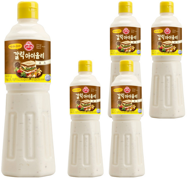 오뚜기 갈릭 아이올리 소스, 930g, 5개