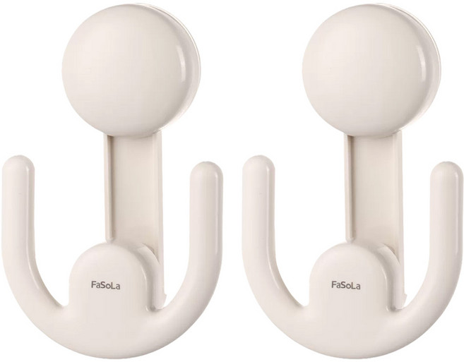 FaSoLa 吸盤式伸縮鞋架2入組, 白色, 1組