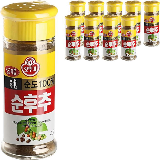 오뚜기 순후추, 45g, 10개