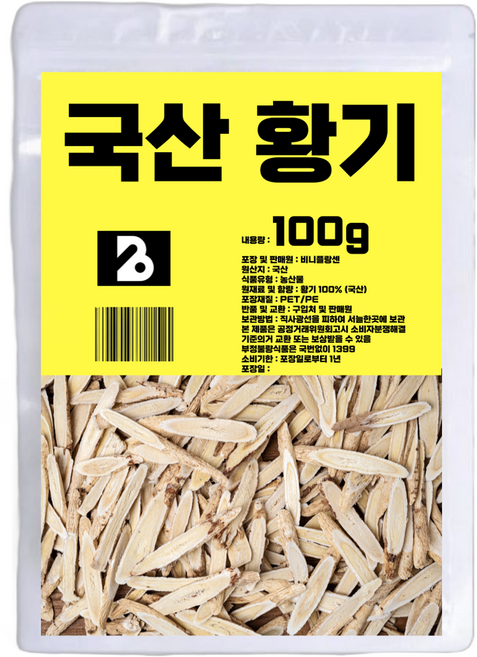 비니플랑센 국산 황기 절편, 100g, 1개