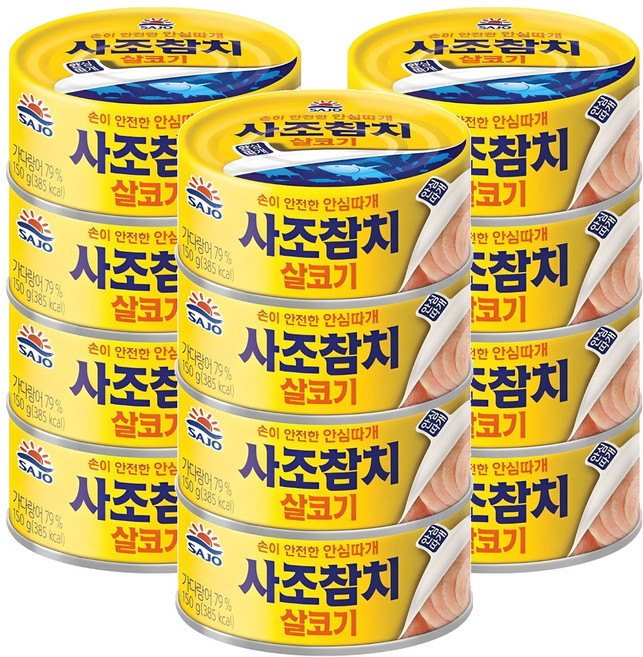 사조참치 살코기, 150g, 12개
