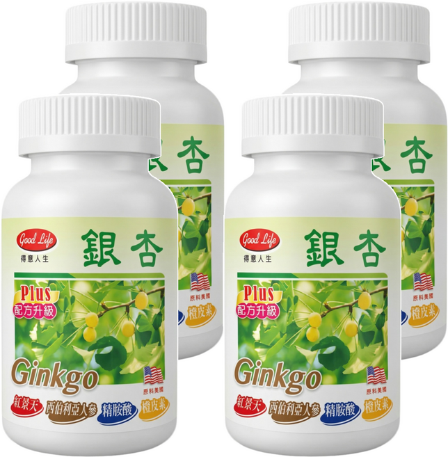 good Life 得意人生 銀杏膠囊, 100顆, 4罐