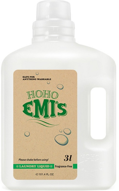 호호에미 무향 유아 세제, 3L, 1개