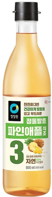 청정원 정통 파인애플 식초, 800ml, 1개