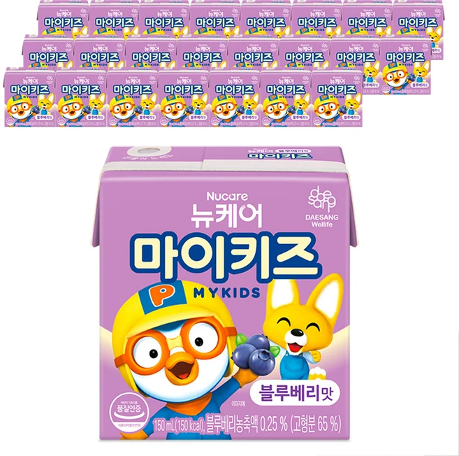 마이키즈 음료 블루베리맛, 150ml, 24개 - 쿠팡