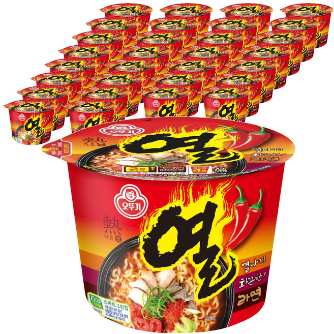 오뚜기 열라면 용기 105g, 36개
