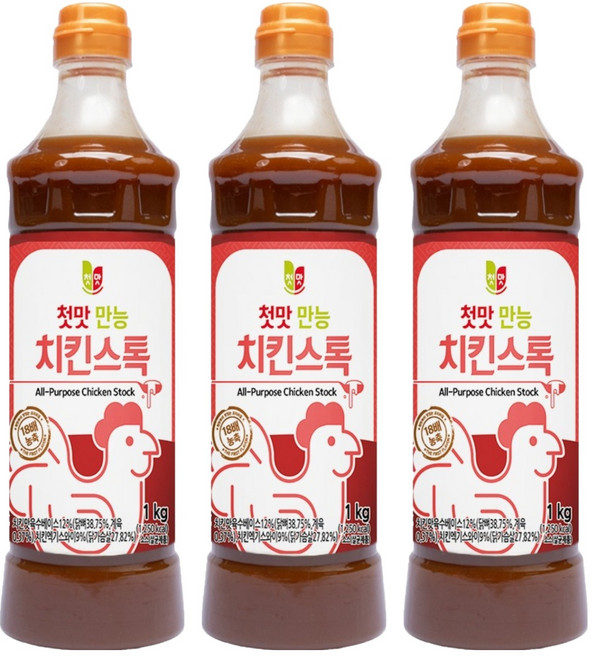 첫맛 만능치킨스톡, 1kg, 3개