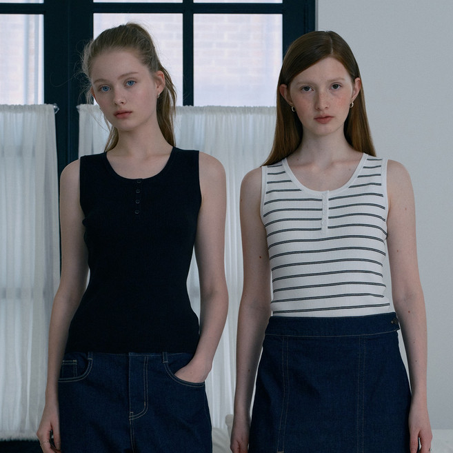 JUCY JUDY 女款亨利領針織背心2件組 J1KT026A