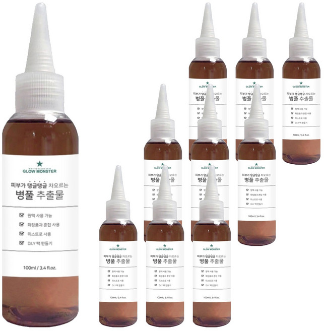 [비건뷰티] 글로우몬스터 병풀 추출물 원액, 100ml, 10개
