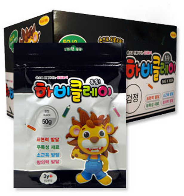 TODAN Hobby 黏土 10p, 黑色, 50g