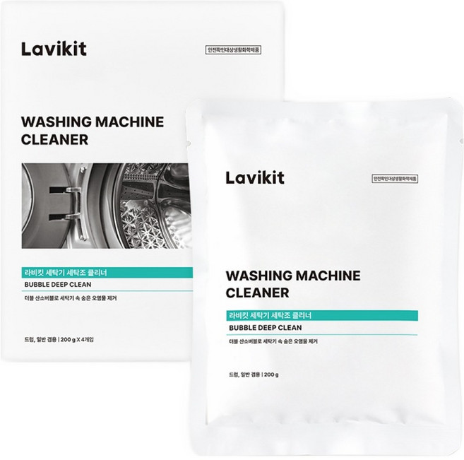 라비킷 세탁조 클리너 4개입, 800g, 1개