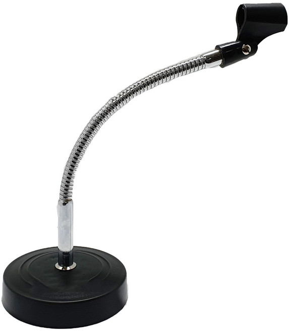 탁상용 무선 마이크 스탠드 35cm, MS-STD01, 실버