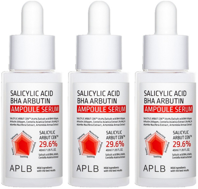 APLB 살리실산 바하 알부틴 앰플 세럼, 40ml, 3개