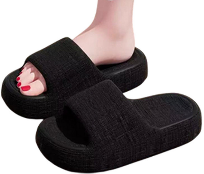 헨센 통굽 미끄럼방지 슬리퍼, 260, 블랙