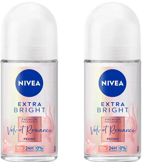 NIVEA 妮維雅 香氛淨白系列 止汗爽身乳液 碎花夢境, 50ml, 2瓶