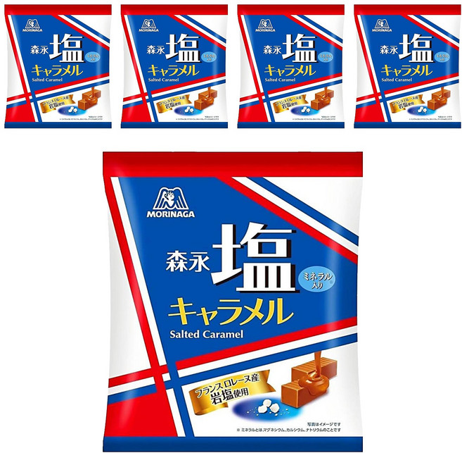 MORINAGA 森永 牛奶糖 鹽焦糖, 82.8g, 5袋